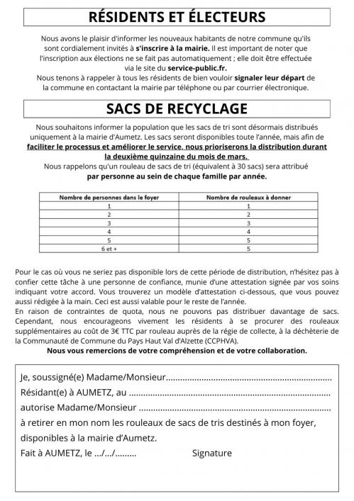 Impots et recyclage